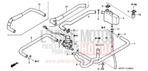VALVOLA DI CONTROLLO INIEZIONE ARIA VTR1000SP2 di 2002